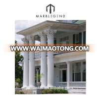 Roman hot sale outdoor natural stone decorative square marble column