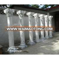 Hot Sell Hand Carved Home Decoration Roman Marble Column