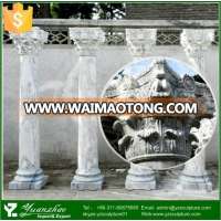 Classical Garden Used Hand Carved Natural Marble Stone Column