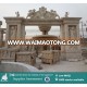 Western Syle Travertine Arch Stone Entryway Surround