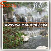 high imitation design of marble bronze water fountain sale outdoor big waterfall with pump artificial fake rock stone price