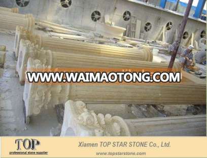 Beige Marble Corinthian Column