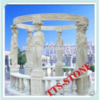 Stone roman pillar gazebo for sale