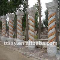 Roman style decorative stone pillar