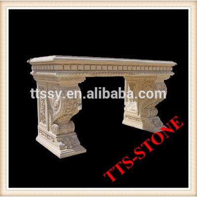 Outdoor furniture marble carving table