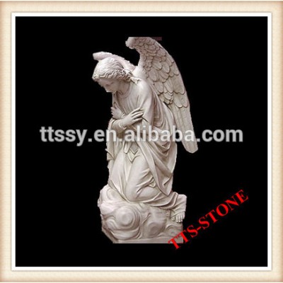 Marble carving angel sculpture