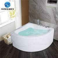 China Factory Portable Triangular Travertine Corner Shape Bathtub Big Size Dimensions Poland In Feet Round