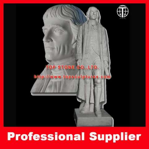 Thomas Jefferson Marble Statue Stone Carving Marble Sculpture