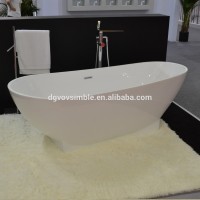 Cheap bathroom tubs bath composite round stone bathtub