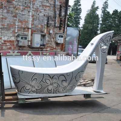 Artificial stone carving bathtub